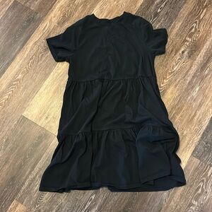 Old Navy Tiered Black Dress with Pockets